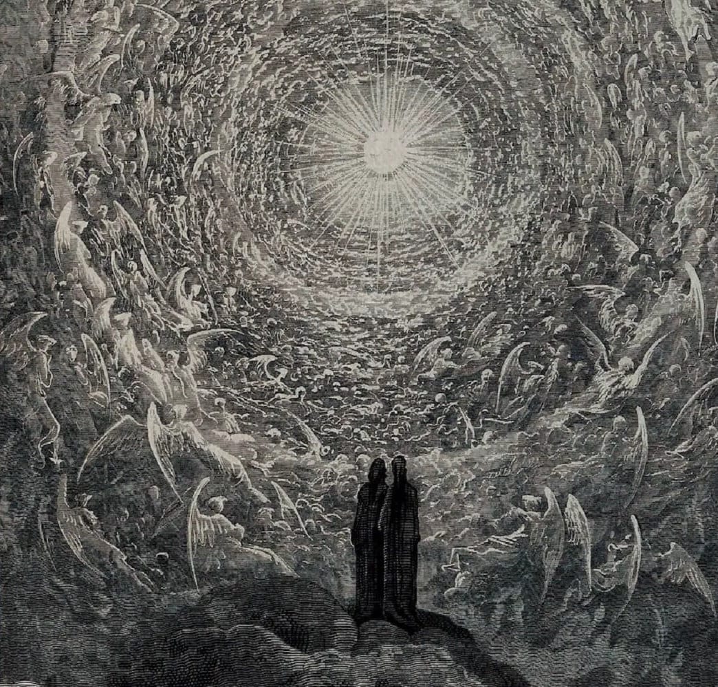 Gustave Dore Empyrean Print, Divine Comedy Art, Dark Art Decor FOSHE ART