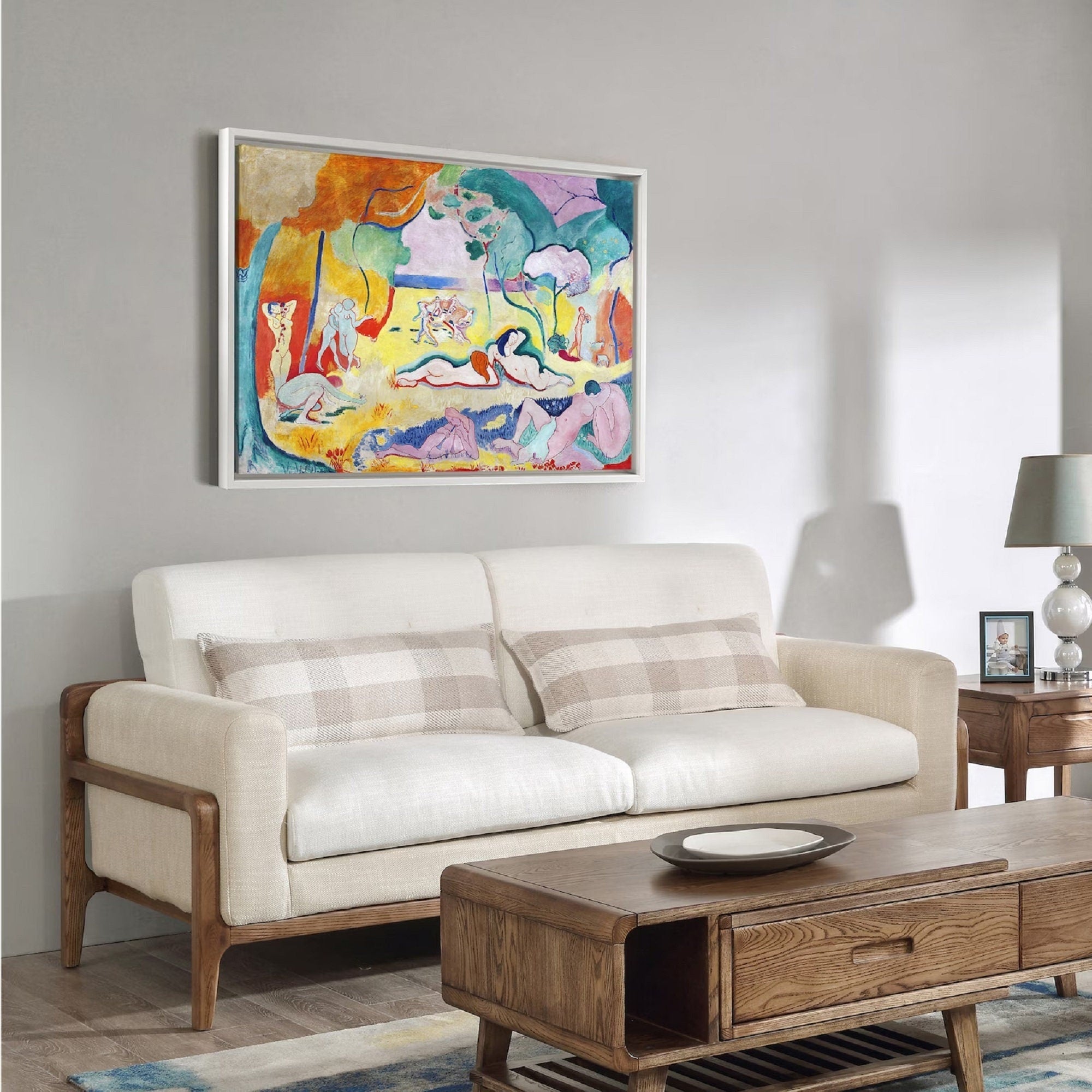 Henri Matisse, Le Bonheur De Vivre Giclee Print, Brush Stroke Canvas FOSHE ART