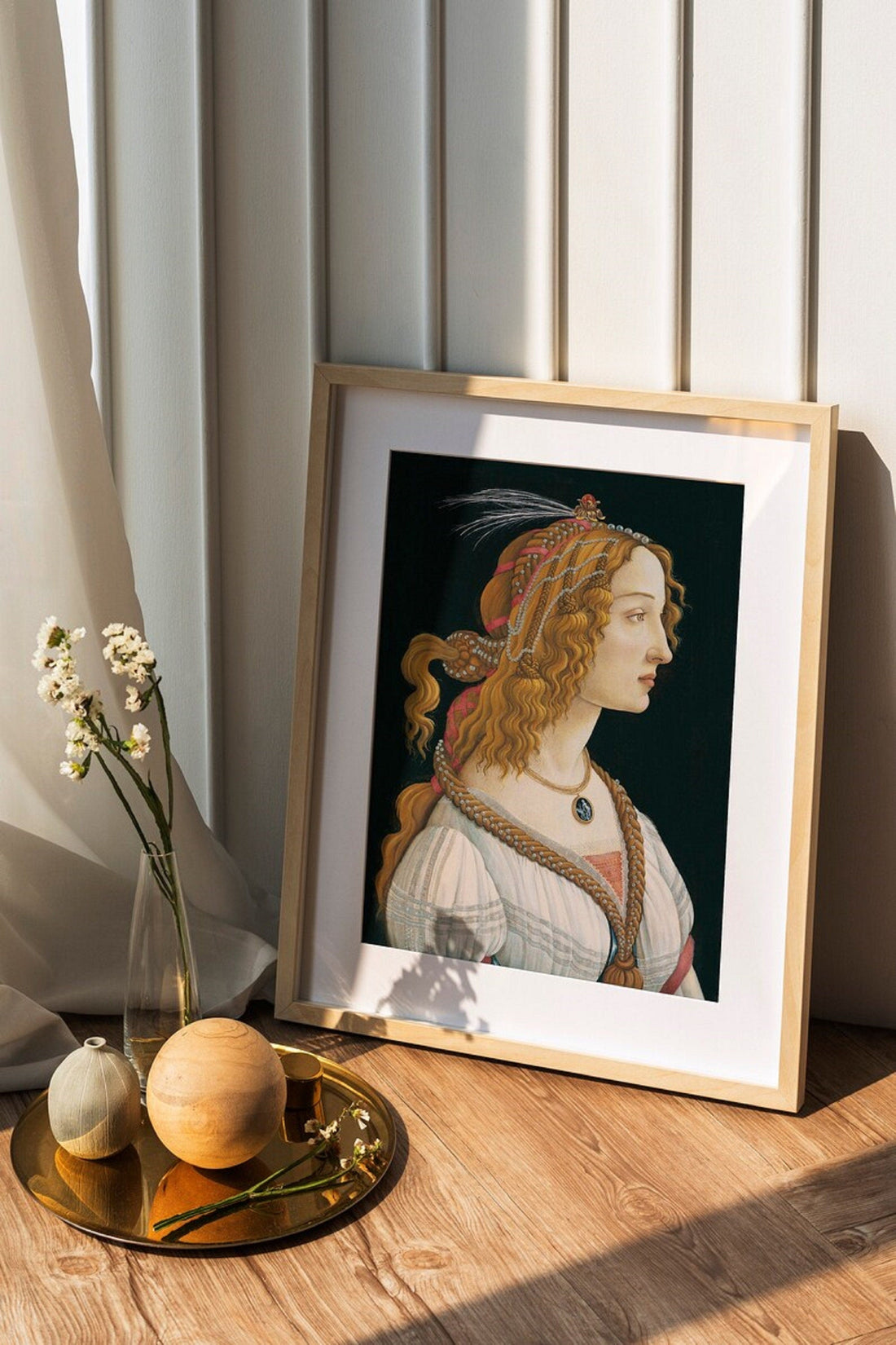 Botticelli Young Woman Portrait Print | Museum Quality Giclée FOSHE ART