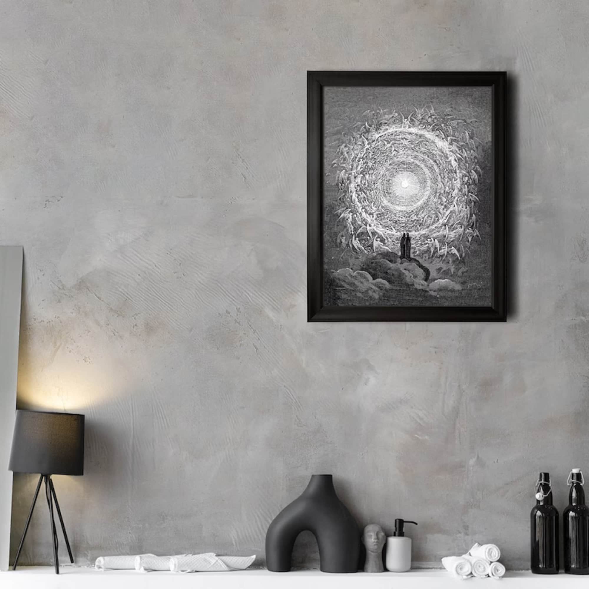 Gustave Dore Empyrean Print, Divine Comedy Art, Dark Art Decor FOSHE ART