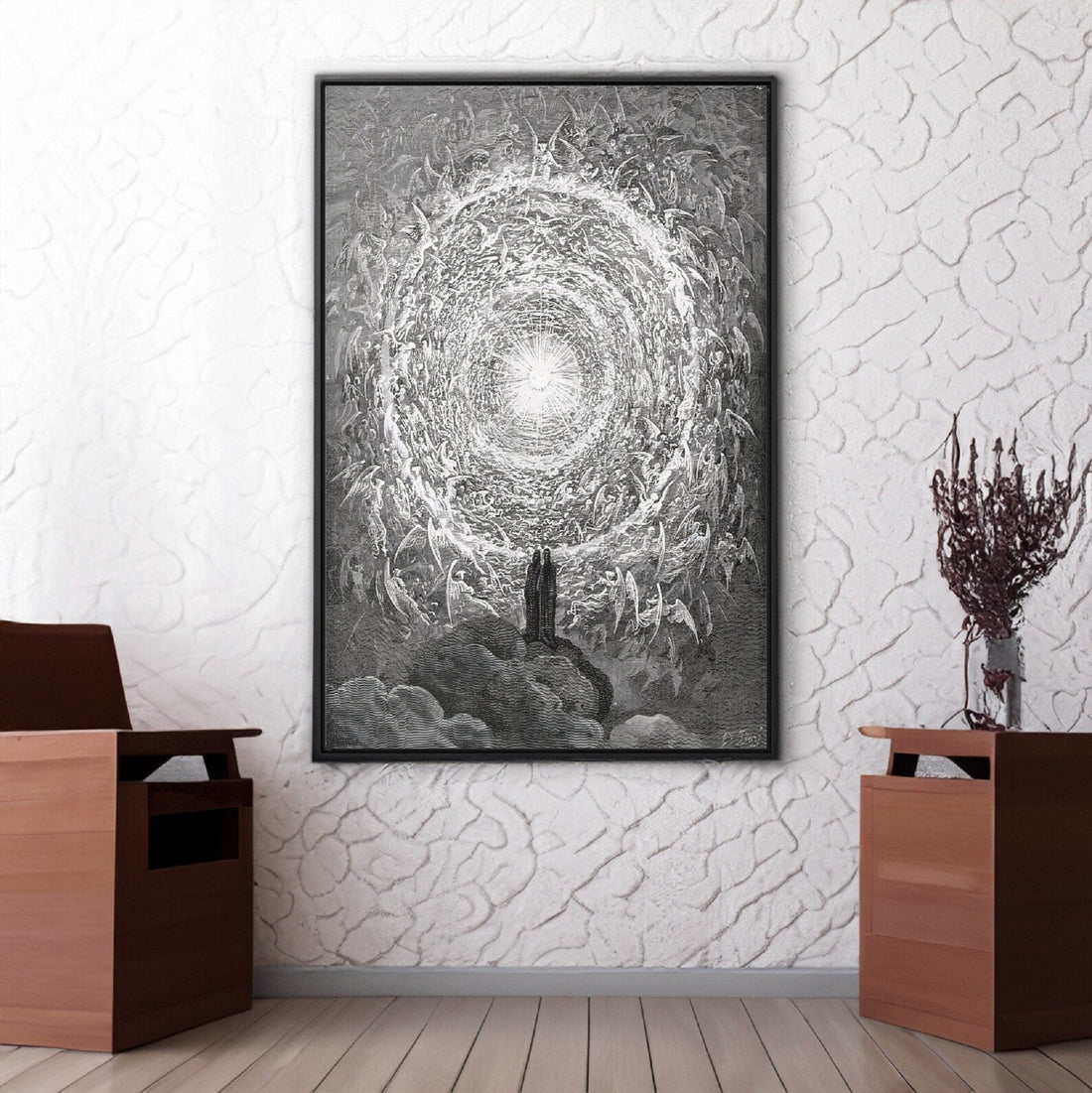 Gustave Dore Empyrean Print, Divine Comedy Art, Dark Art Decor FOSHE ART