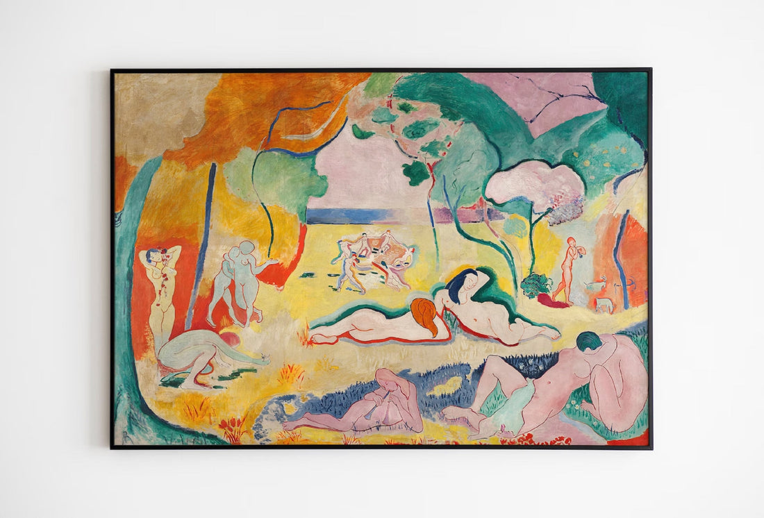 Henri Matisse, Le Bonheur De Vivre Giclee Print, Brush Stroke Canvas FOSHE ART