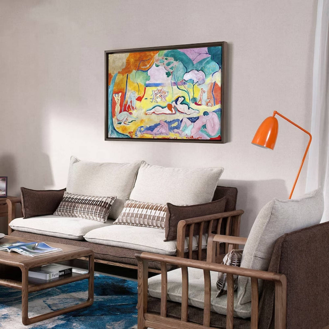 Henri Matisse, Le Bonheur De Vivre Giclee Print, Brush Stroke Canvas FOSHE ART
