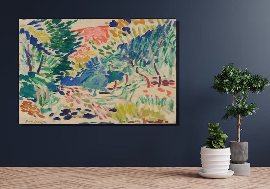 Henri Matisse Landscape at Collioure Canvas/Poster Art Reproduction, Abstract Wall Art Print, Modern Art Painting, Expressionism Art Print