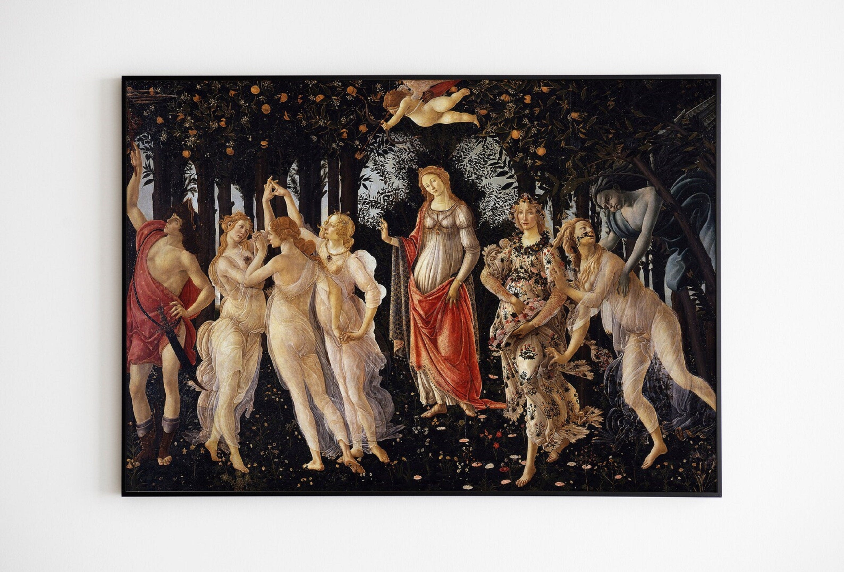 Botticelli La Primavera Art Print | Renaissance Masterpiece FOSHE ART