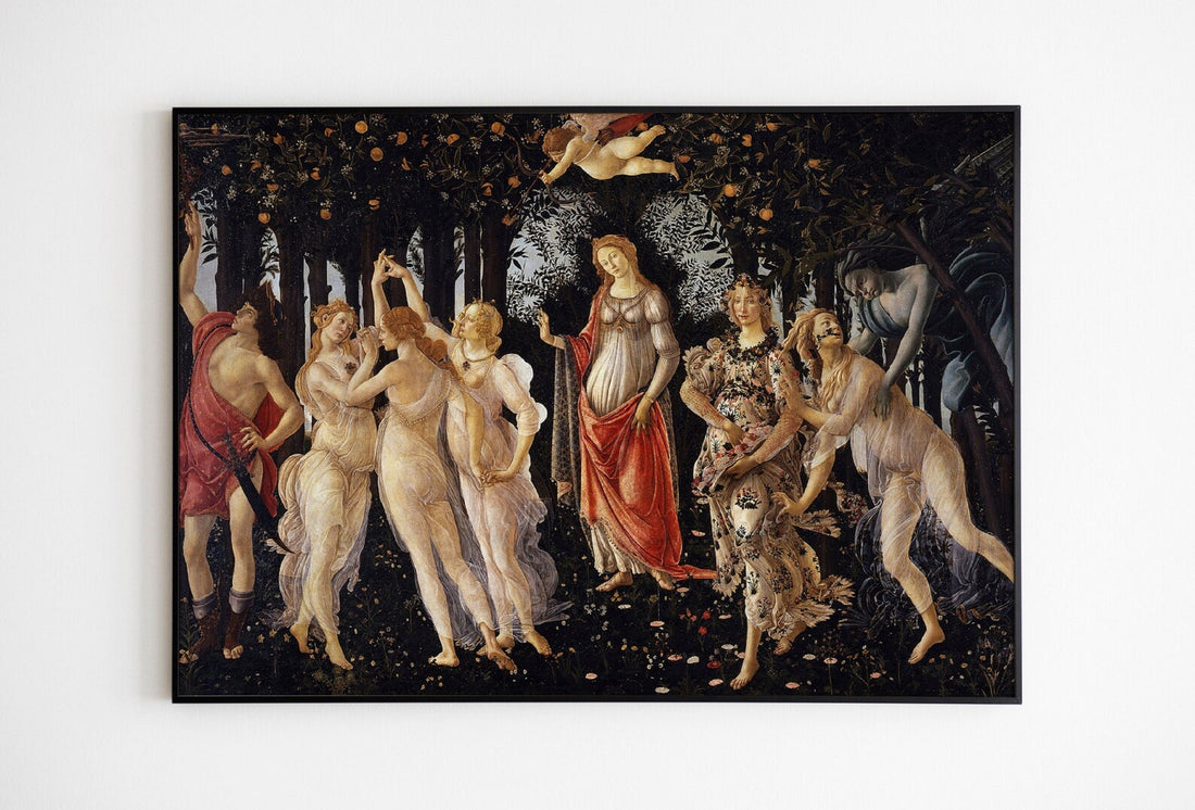 Botticelli La Primavera Art Print | Renaissance Masterpiece FOSHE ART