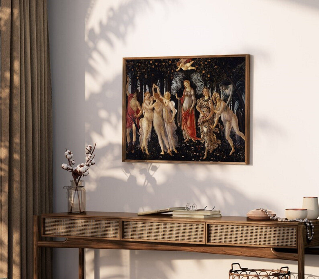 Botticelli La Primavera Art Print | Renaissance Masterpiece FOSHE ART