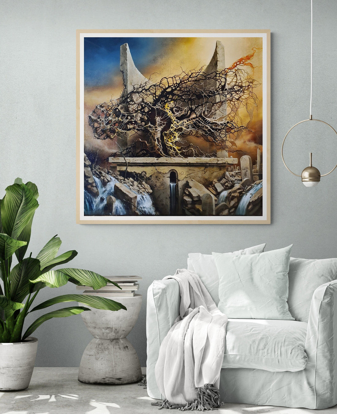 Tree of Life Giclée Canvas Print, Surreal Landscape Art FOSHE ART