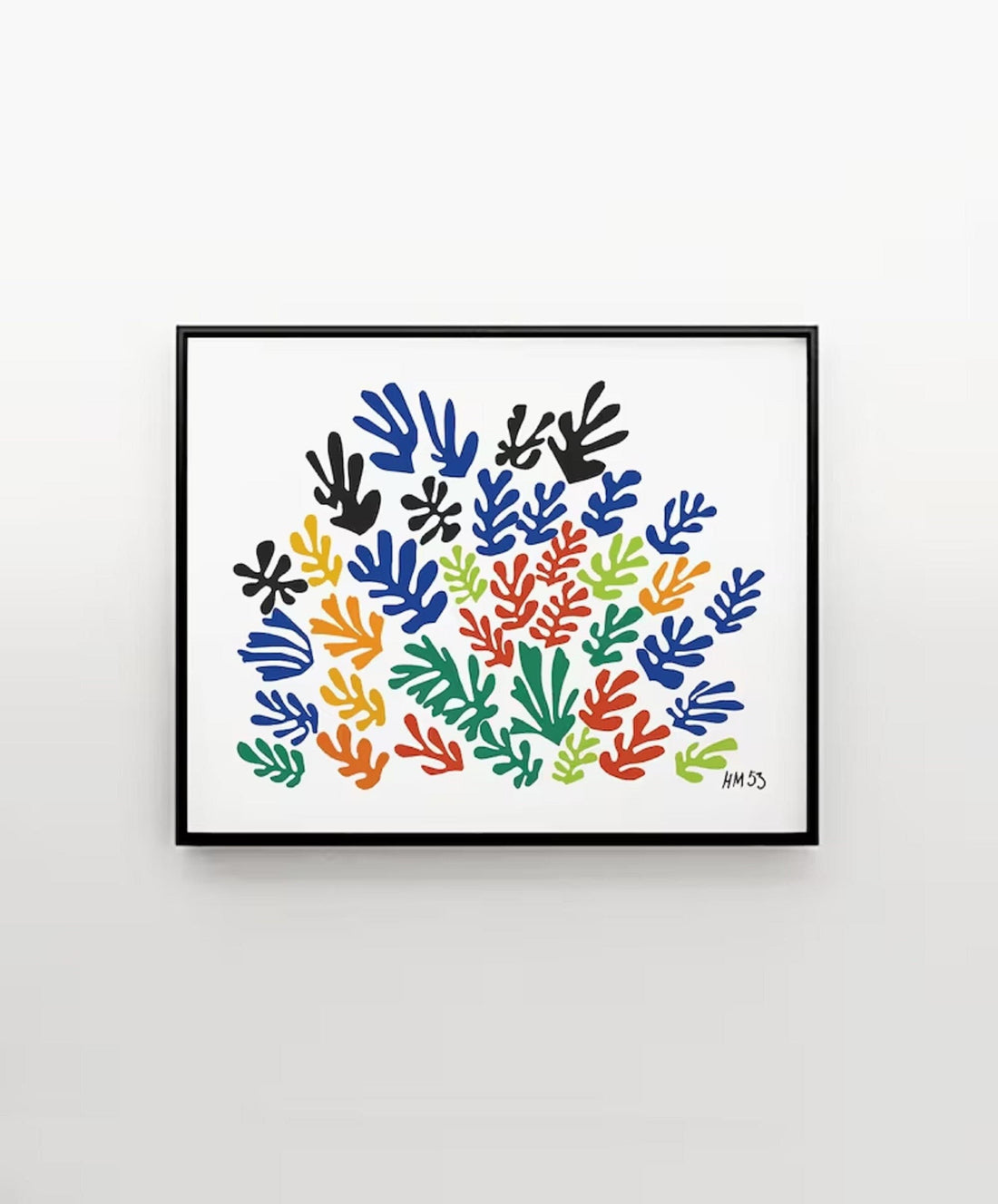 Henri Matisse La Gerbe Print, Colorful Abstract Floral, Minimalist Art FOSHE ART