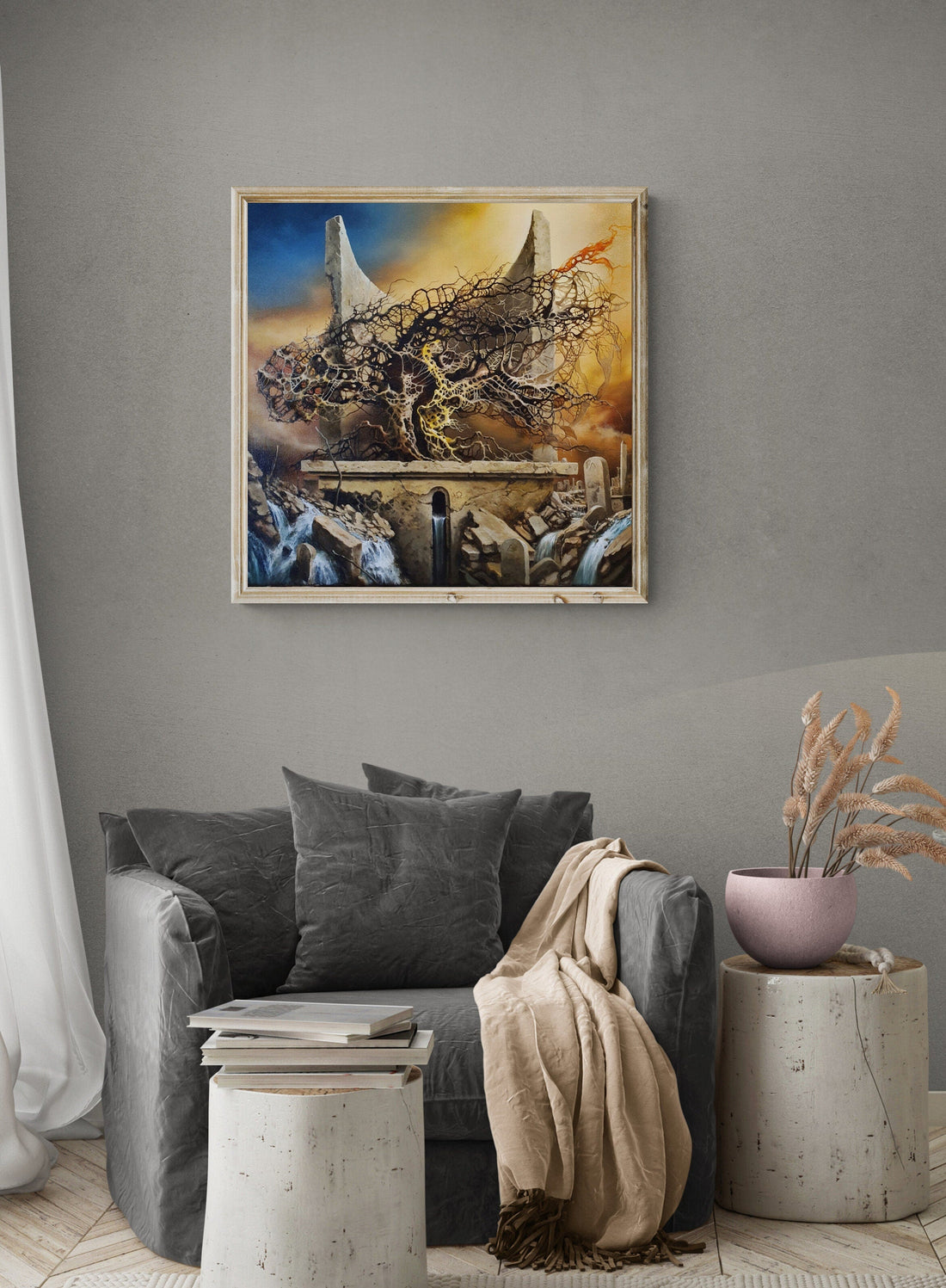 Tree of Life Giclée Canvas Print, Surreal Landscape Art FOSHE ART