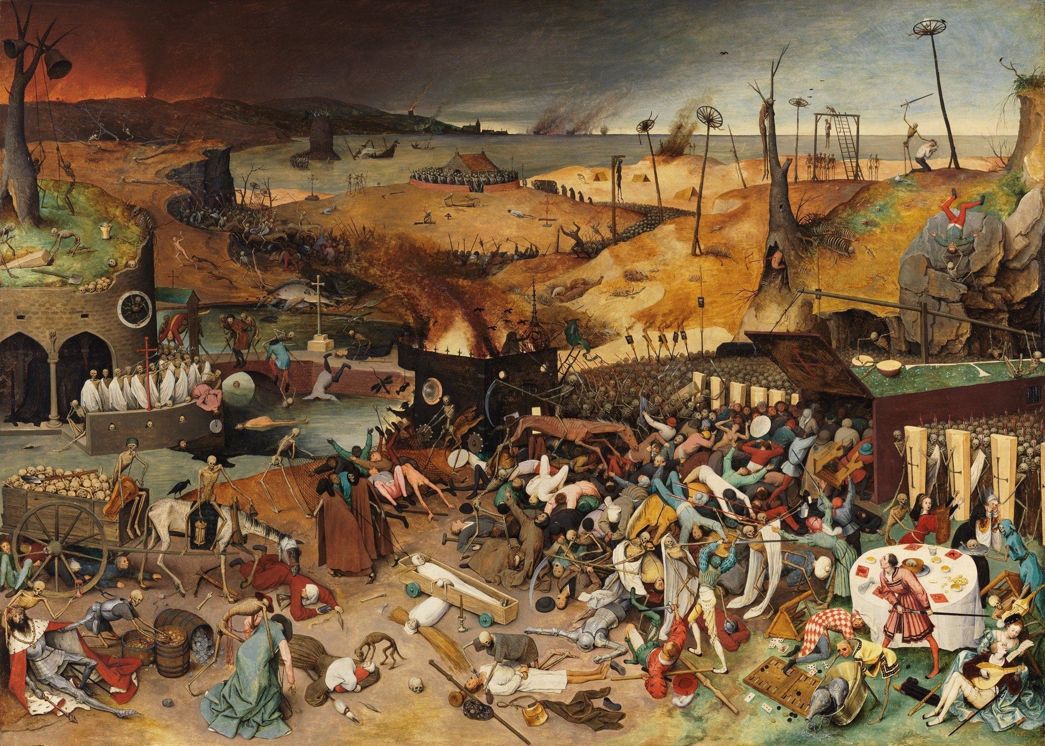 The Triumph of Death | Pieter Bruegel the Elder | Museum-Quality Heavyweight Canvas Print | Iconic Renaissance Masterpiece for Classic Wall FOSHE ART