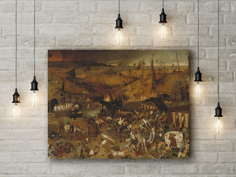 The Triumph of Death, Pieter Bruegel the Elder, Giclee Reproduction Painting, Heavyweight print on Fineart paper or museum quality poster FOSHE ART
