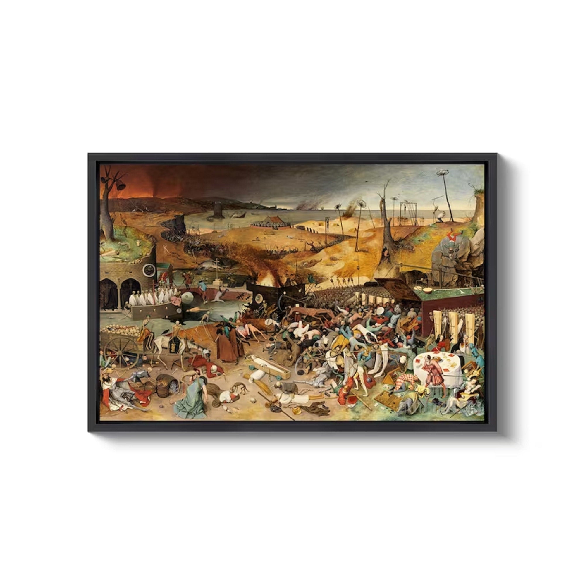 Pieter Bruegel's "Triumph of Death" Giclee Print, Fine Art Paper FOSHE ART