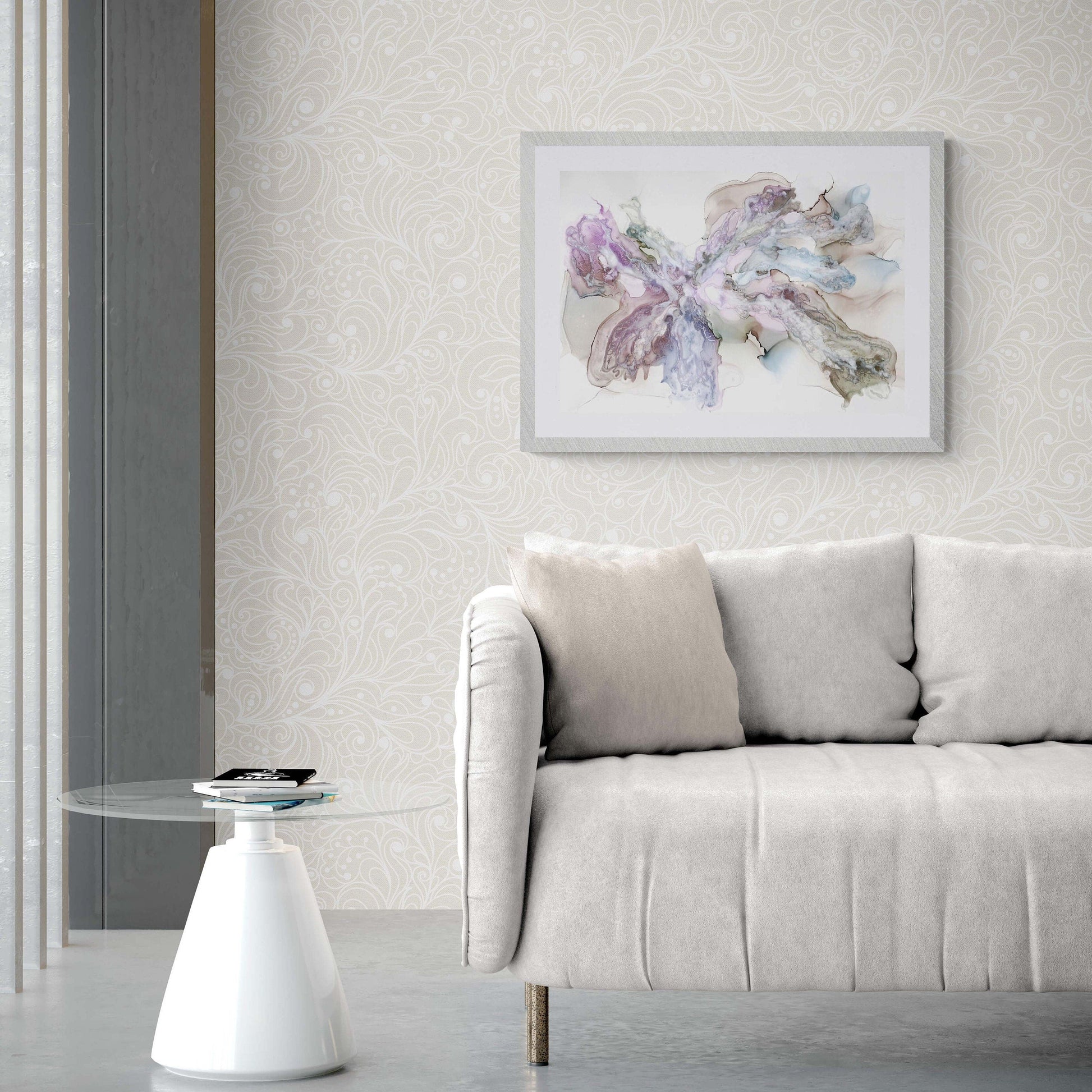 Serene Embrace 2, original alcohol ink abstract Art Prints, Minimalist Art Prints, Giclee Premium Prints FOSHE ART