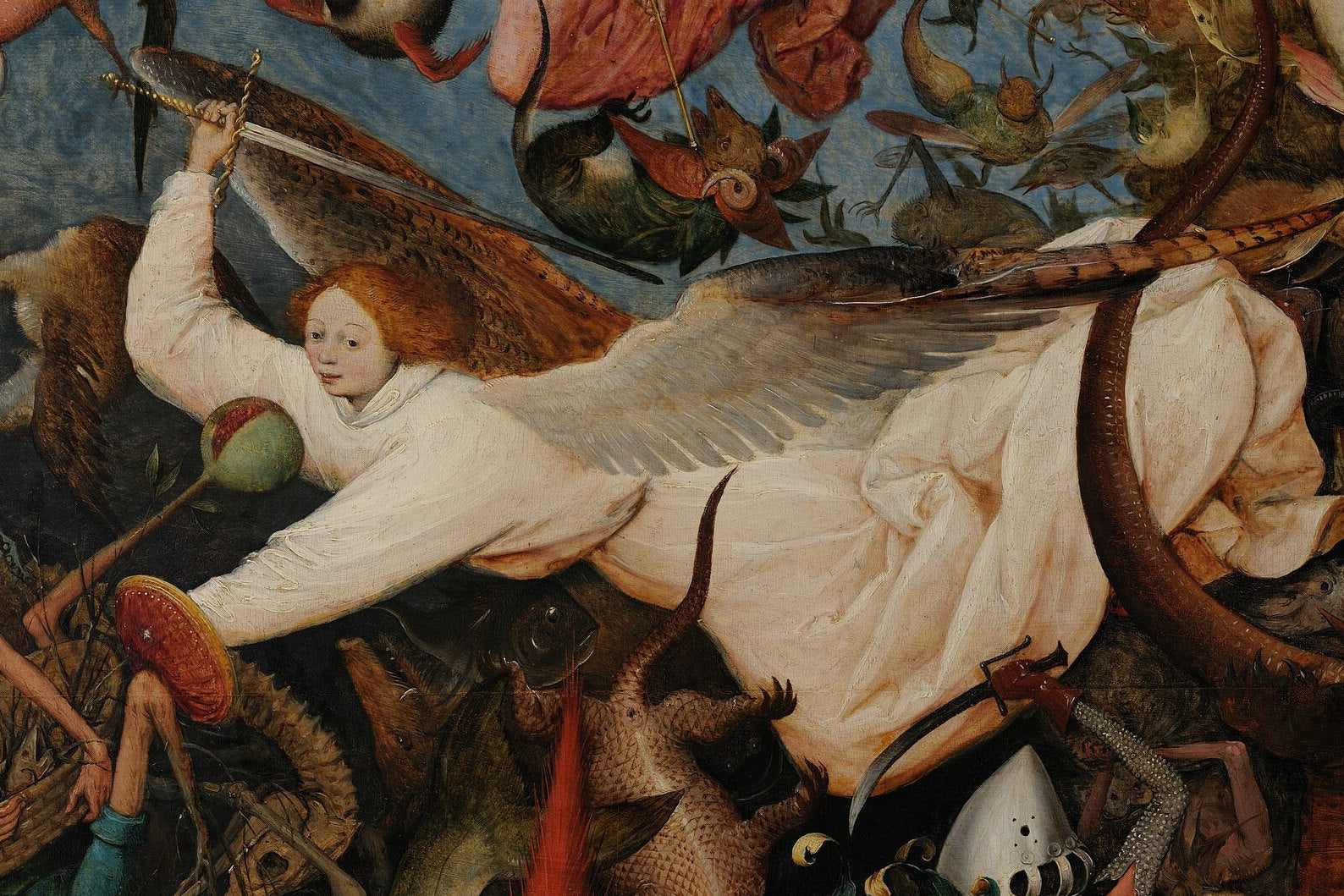 The Fall of the Rebel Angels by Pieter Bruegel, Heavyweight Giclee Art Print / Canvas Prints, Poster or 3D Hand Finished Premium Print