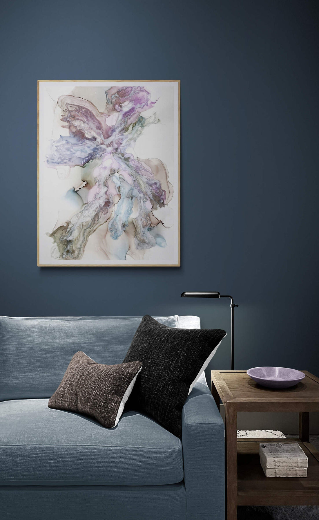 Serene Embrace 2, original alcohol ink abstract Art Prints, Minimalist Art Prints, Giclee Premium Prints FOSHE ART