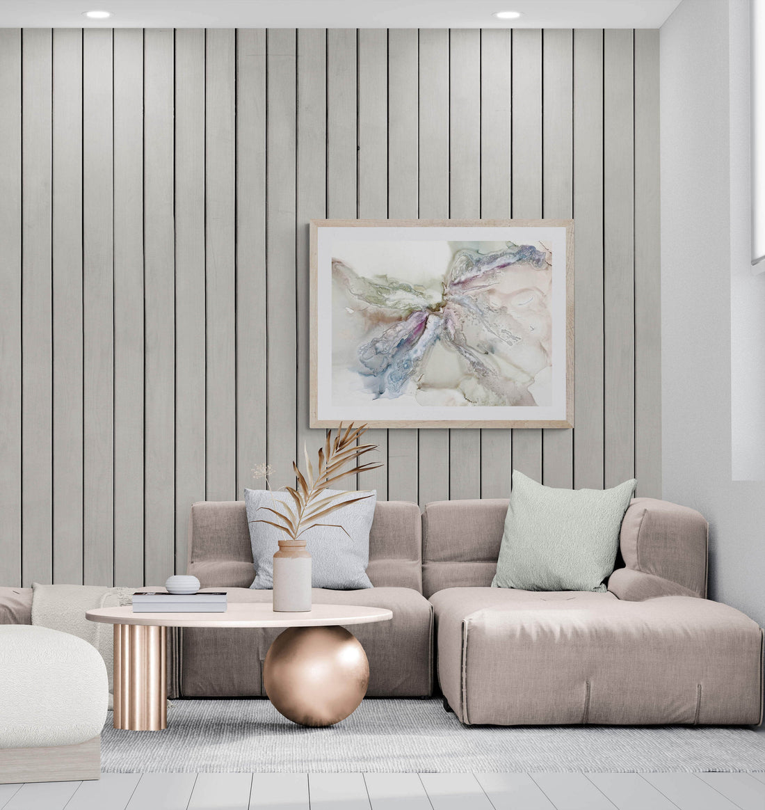 Serene Embrace 1, original alcohol ink abstract Art Prints, Minimalist Art Prints, Heavyweight paper, Giclee Premium Prints FOSHE ART