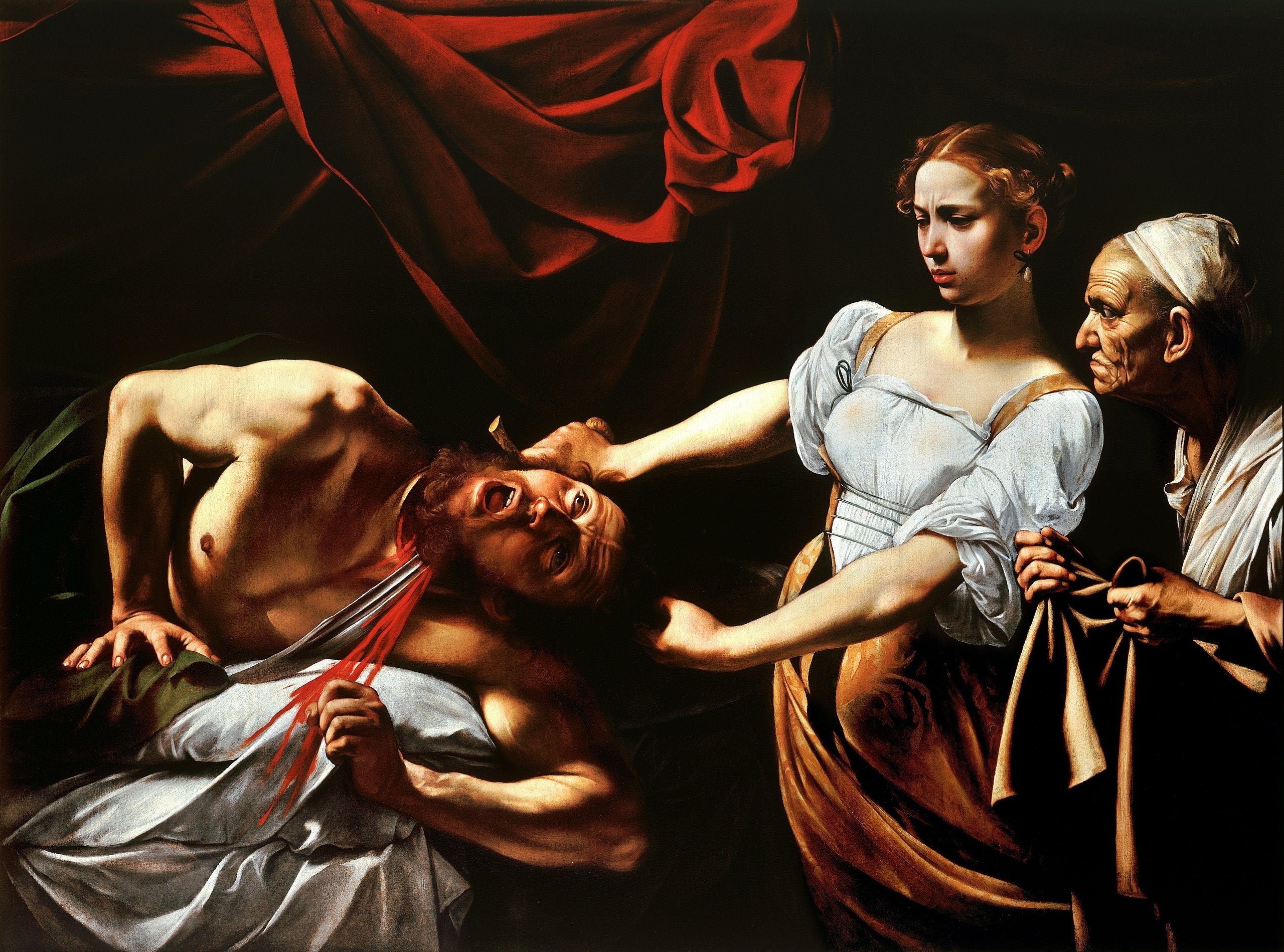 A Stunning Masterpiece of Drama and Realism: Judith Beheading Holofernes by Caravaggio Art Prints, Poster or 3D Hand Finished Premium Print FOSHE ART