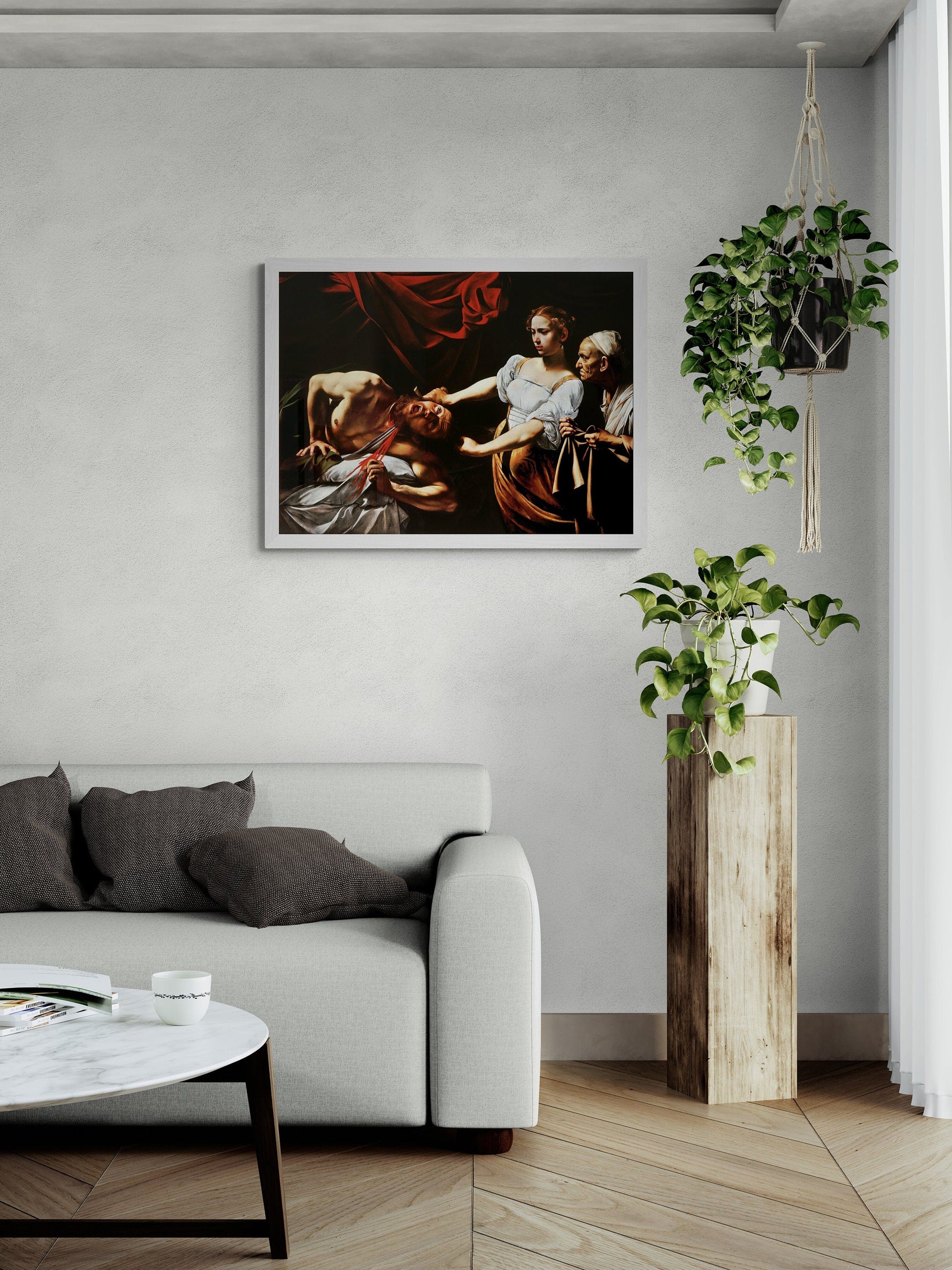 A Stunning Masterpiece of Drama and Realism: Judith Beheading Holofernes by Caravaggio Art Prints, Poster or 3D Hand Finished Premium Print FOSHE ART