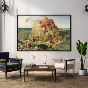 The Tower of Babel, Pieter Bruegel, Home Wall Decor Giclee Art Print, Large Print / Canvas Prints, Poster or 3D Hand Finished Premium Print