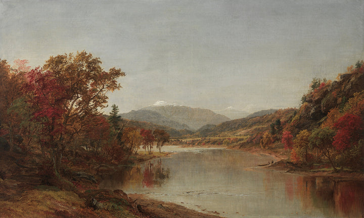 Autumn Landscape Oil Painting, Jasper Francis Cropsey : Mount Washington, Giclee Fine Art Print, Vintage Rustic Country, Rustic Farmhouse