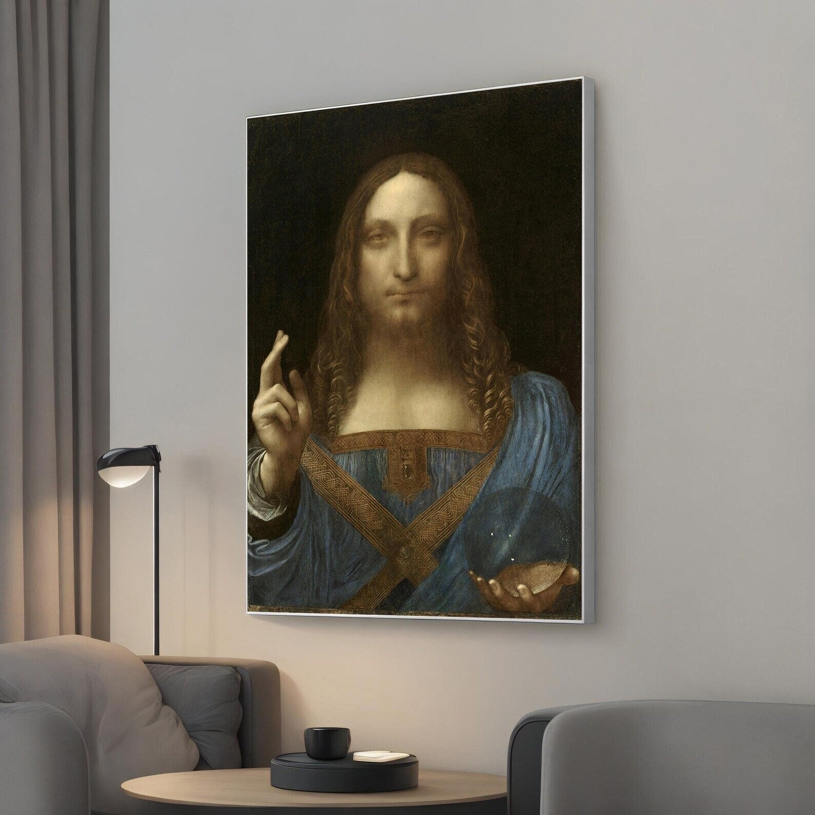 Salvator Mundi - A Divine Masterpiece by Leonardo Da Vinci FOSHE ART