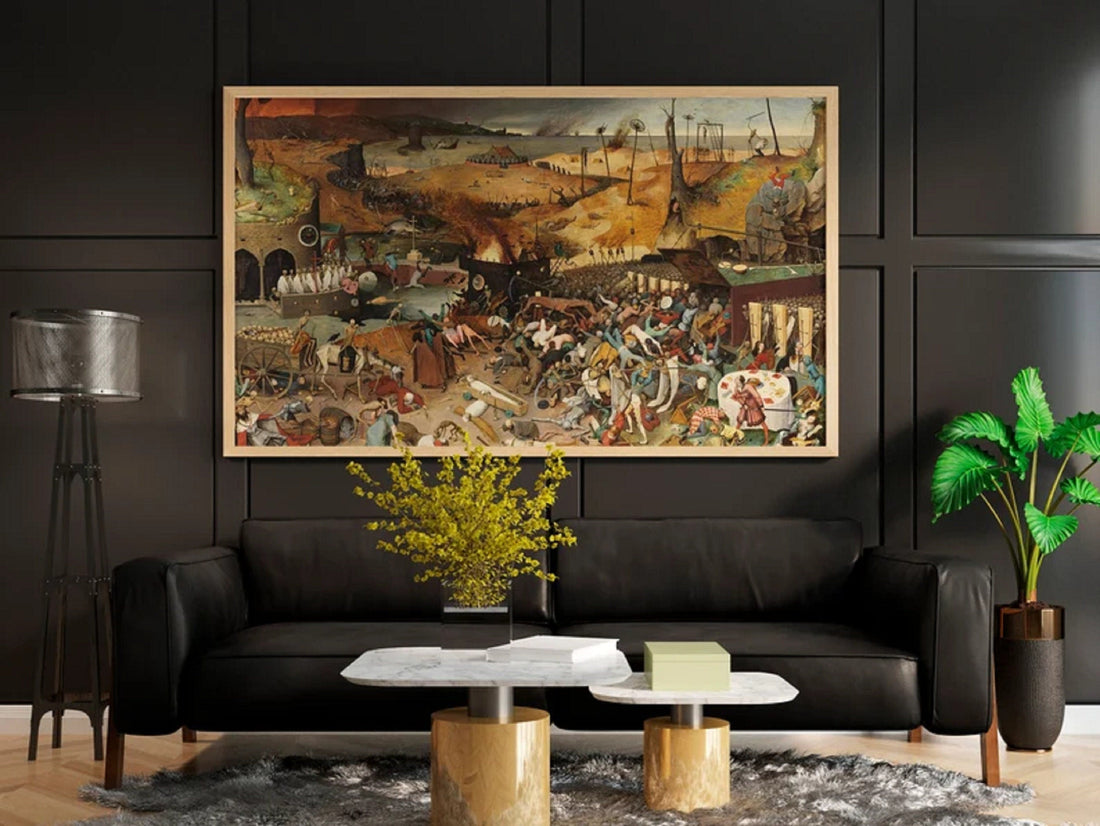 The Triumph of Death, Pieter Bruegel the Elder, Giclee Reproduction Painting, Heavyweight print on Fineart paper or museum quality poster FOSHE ART