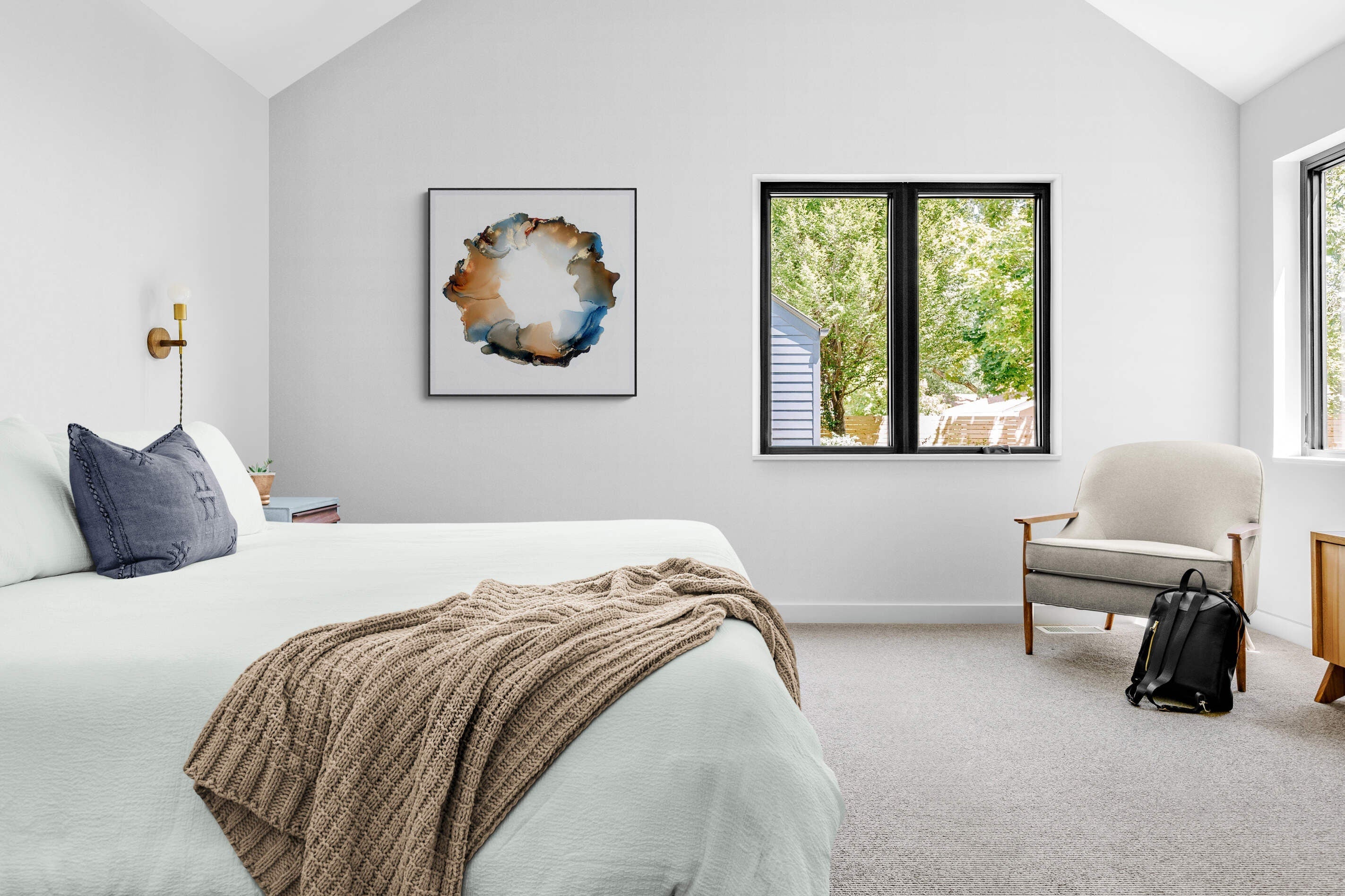 Autumn Mirage, original alcohol ink abstract Art Prints, Heavyweight paper, Minimalist Art Prints, Giclee Premium Prints FOSHE ART