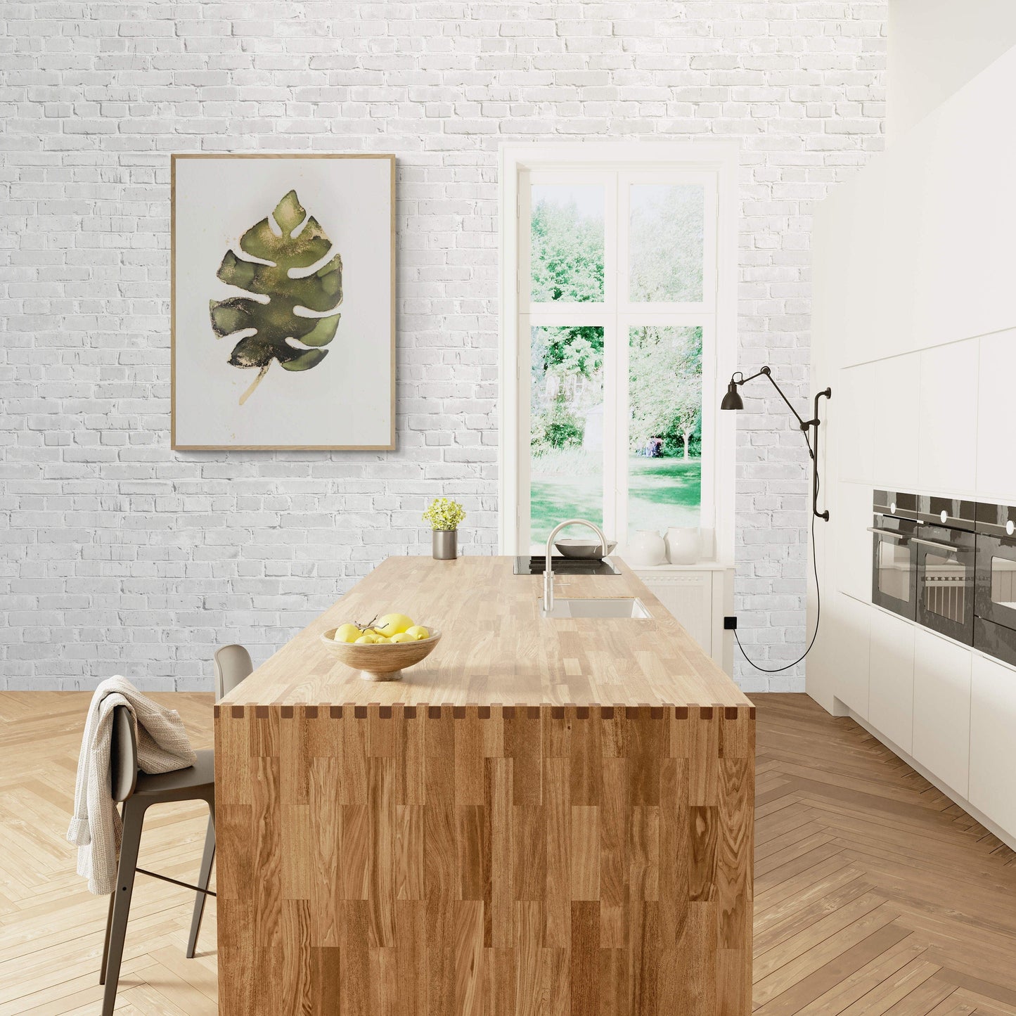 Monstera Glimmer, original alcohol ink abstract Art Prints, Minimalist Art Prints, Giclee Premium Prints FOSHE ART