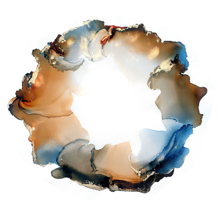 Autumn Mirage, original alcohol ink abstract Art Prints, Heavyweight paper, Minimalist Art Prints, Giclee Premium Prints FOSHE ART