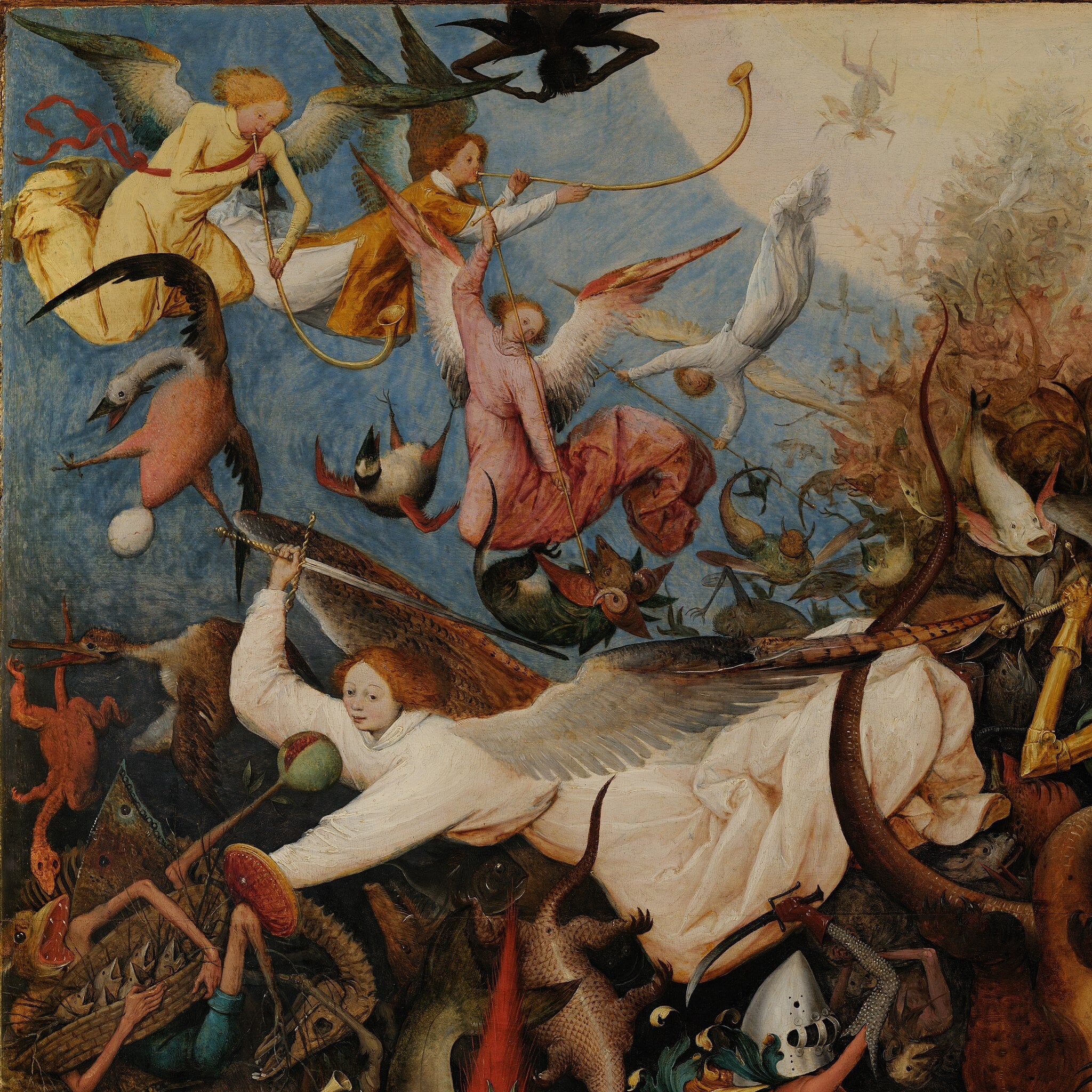 The Fall of the Rebel Angels by Pieter Bruegel, Heavyweight Giclee Art Print / Canvas Prints, Poster or 3D Hand Finished Premium Print