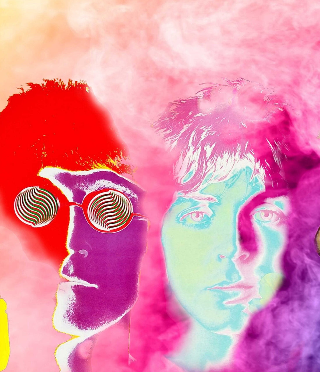 John Lennon & The Beatles, Fine Art Print, Giclee Gallery Grade Paper Canvas, Wall Decor Vintage Large , Fine Art Print, Rock legend Poster