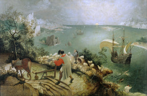 Landscape with Fall of Icarus, Pieter Bruegel, Giclee Art Print, Real art canvas, Heavyweight paper, poster, 3D Hand-Finished Premium Print