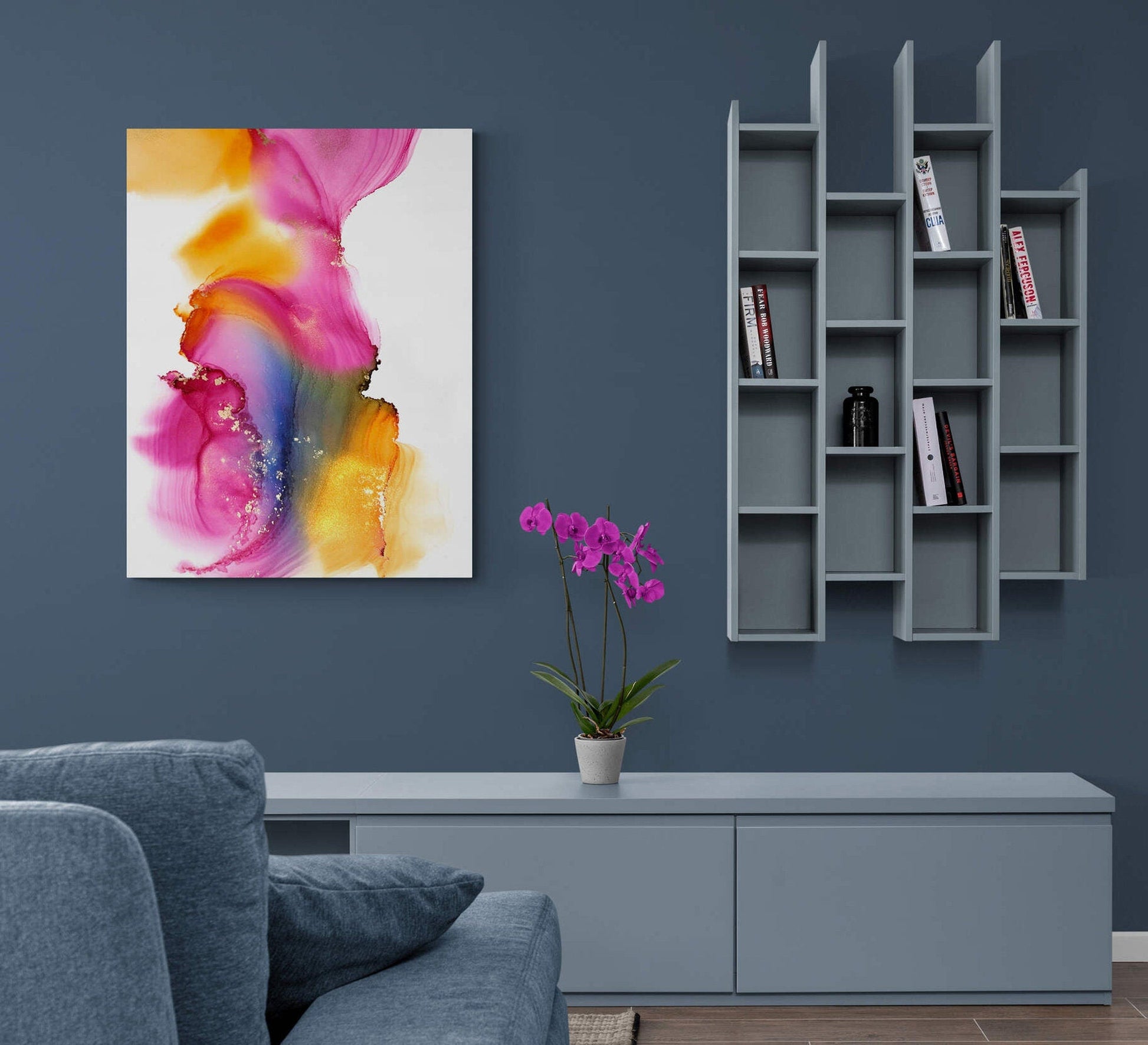 Radiance, original alcohol ink abstract Art Prints, Minimalist Art Prints, Giclee Premium Prints FOSHE ART