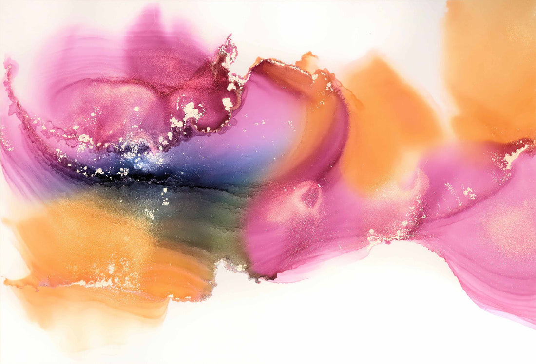 Radiance, original alcohol ink abstract Art Prints, Minimalist Art Prints, Giclee Premium Prints FOSHE ART