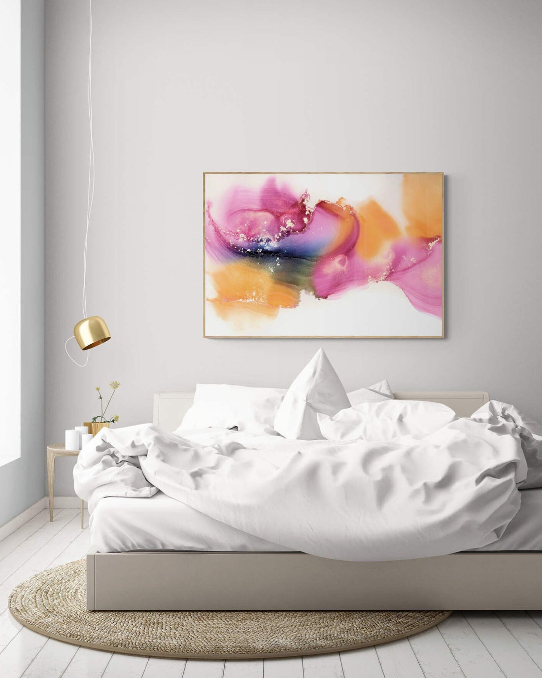 Radiance, original alcohol ink abstract Art Prints, Minimalist Art Prints, Giclee Premium Prints FOSHE ART