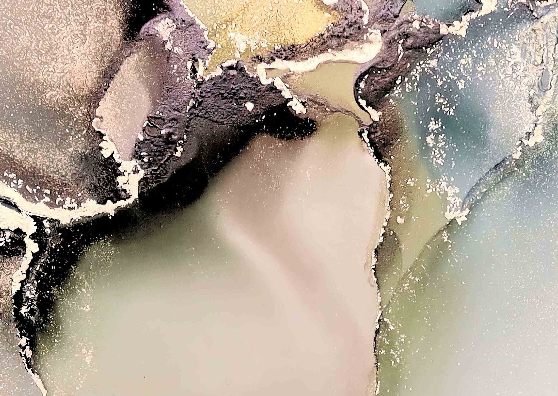 ERARTHBOUND, original alcohol ink abstract Art Prints, Minimalist Art Prints, Giclee Premium Prints FOSHE ART