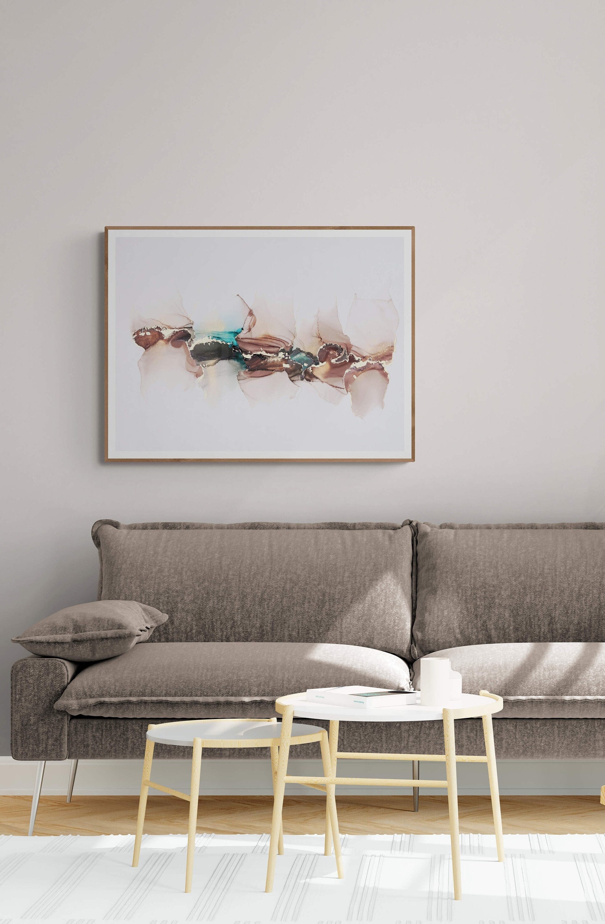 Bronze Whisper, original alcohol ink abstract Art Prints, Minimalist Art Prints, Giclee Premium Prints FOSHE ART