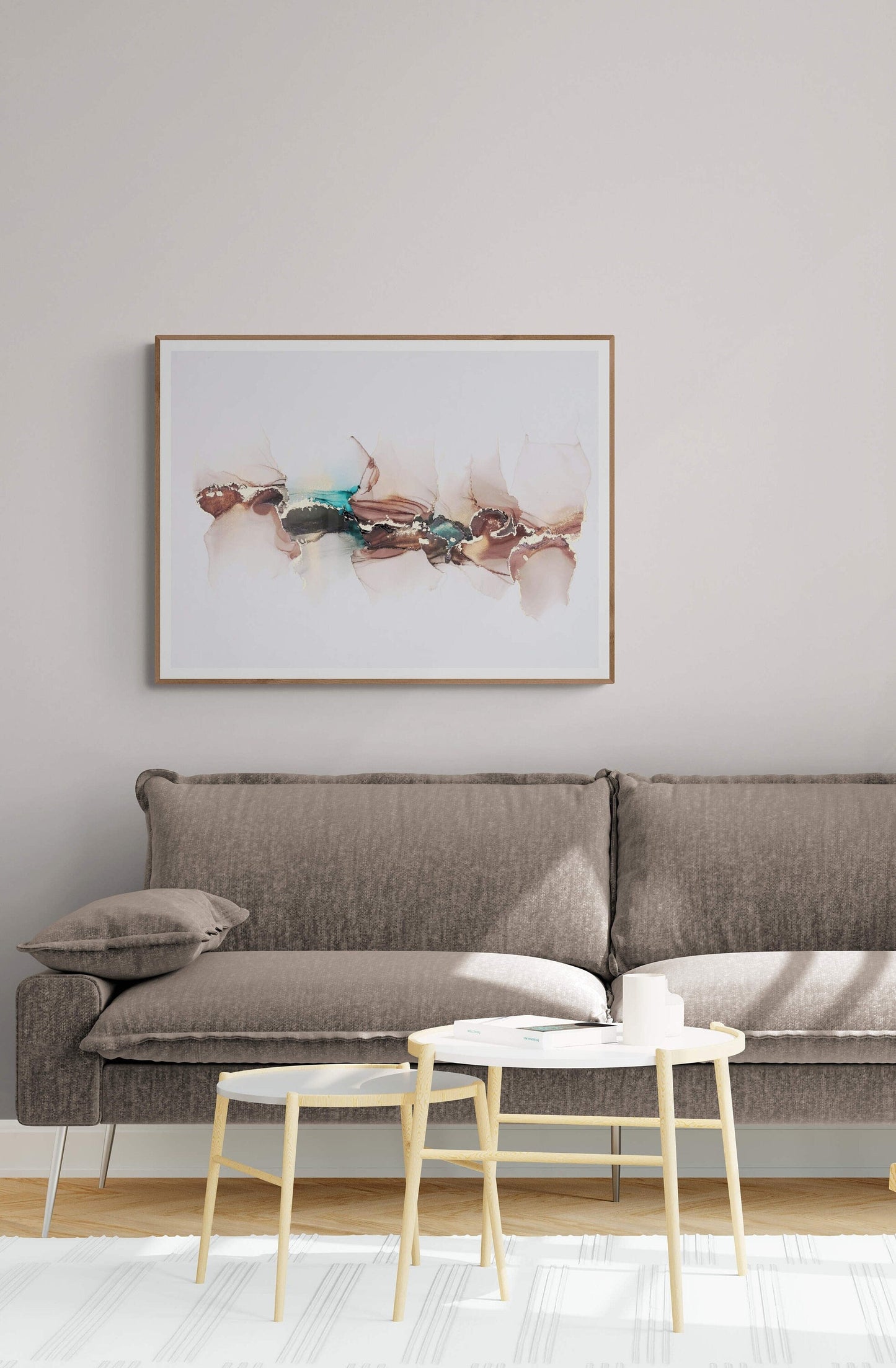 Bronze Whisper, original alcohol ink abstract Art Prints, Minimalist Art Prints, Giclee Premium Prints FOSHE ART