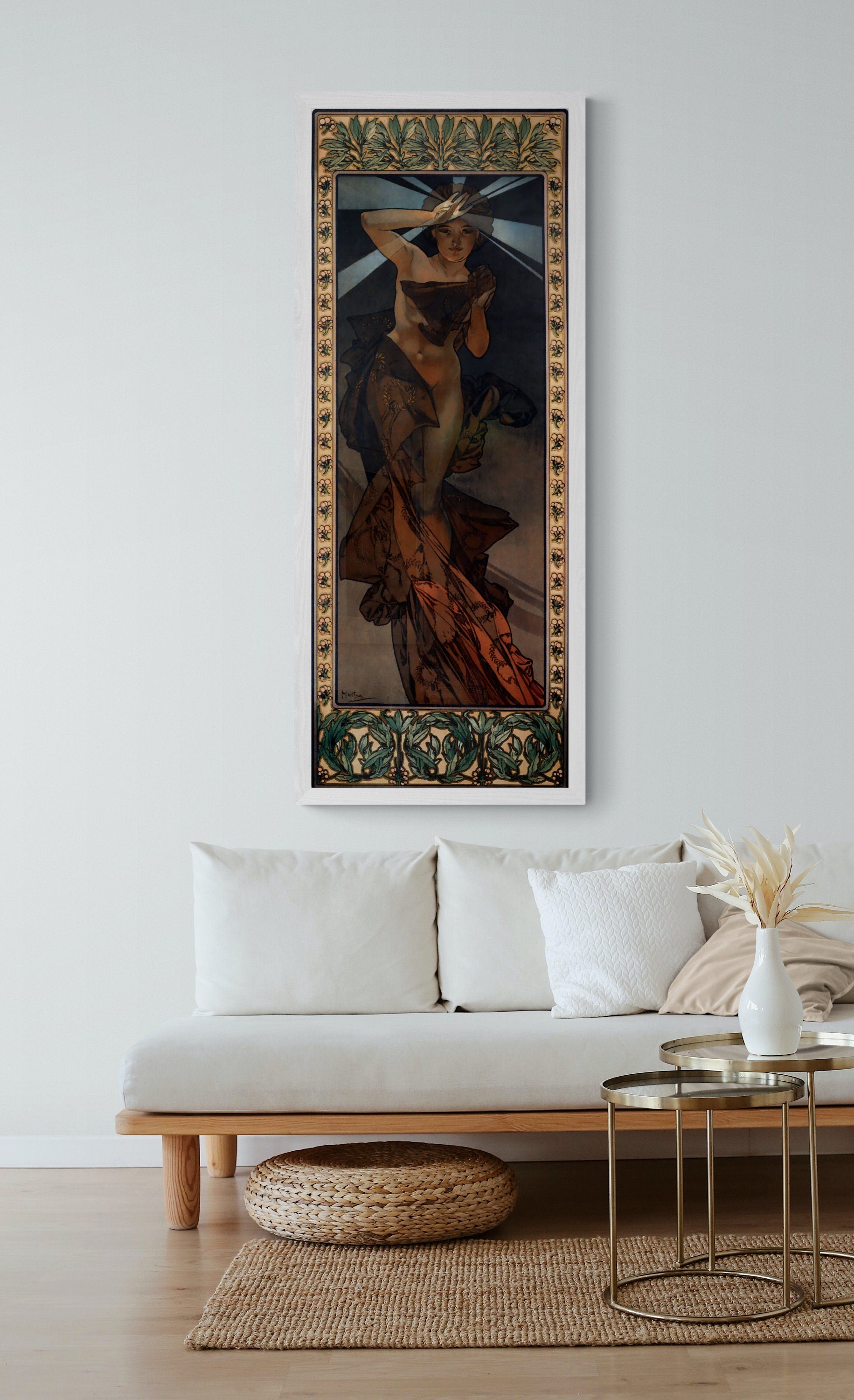 Alphonse Mucha's Morning Star Art Nouveau Print: Giclee Paper or Canvas FOSHE ART