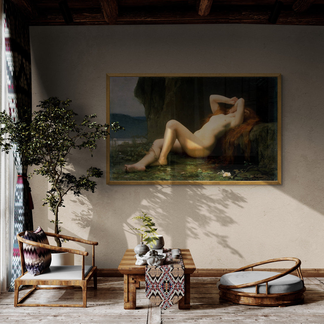 Mary Magdalene Painting | Jules Lefebvre Canvas Art Print FOSHE ART
