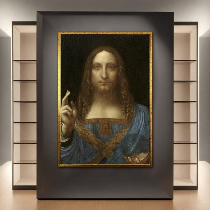 Salvator Mundi - A Divine Masterpiece by Leonardo Da Vinci FOSHE ART
