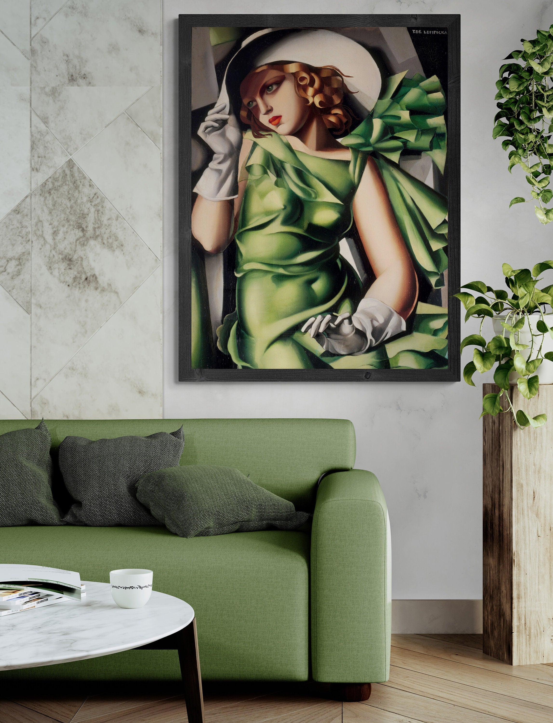 Elegance Unveiled: Young Lady With Gloves Giclee Art Print, Large Print / Canvas Prints, Poster or 3D Hand Finished Premium Print