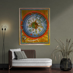 Hildegarde fineart print - Cultivating the Cosmic Tree, giclee print on paper / canvas/ 3D premium print, Catholic Art Gift Mystical Vision