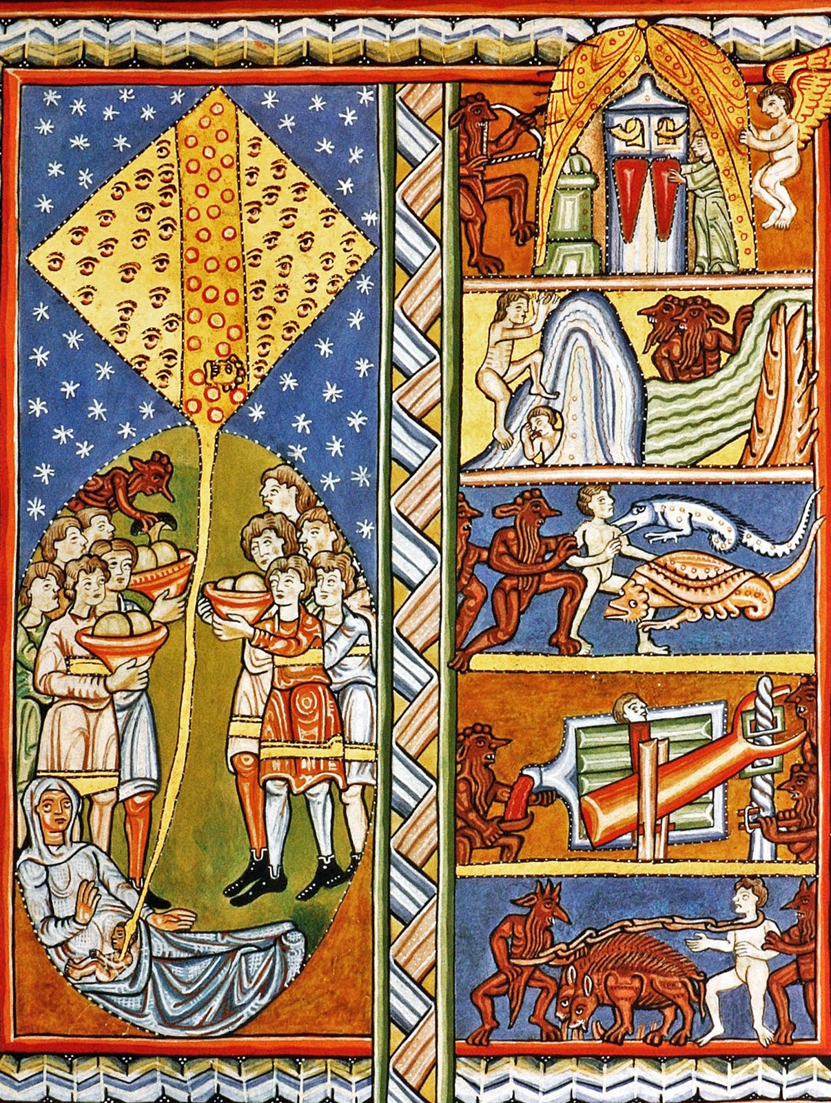 Soul Symphony - A Giclee Print of Hildegard of Bingen’s Masterpiece, Catholic Art Print – Mystic Visions FOSHE ART