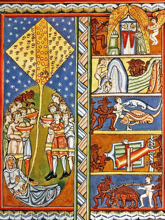 Soul Symphony - A Giclee Print of Hildegard of Bingen’s Masterpiece, Catholic Art Print – Mystic Visions FOSHE ART