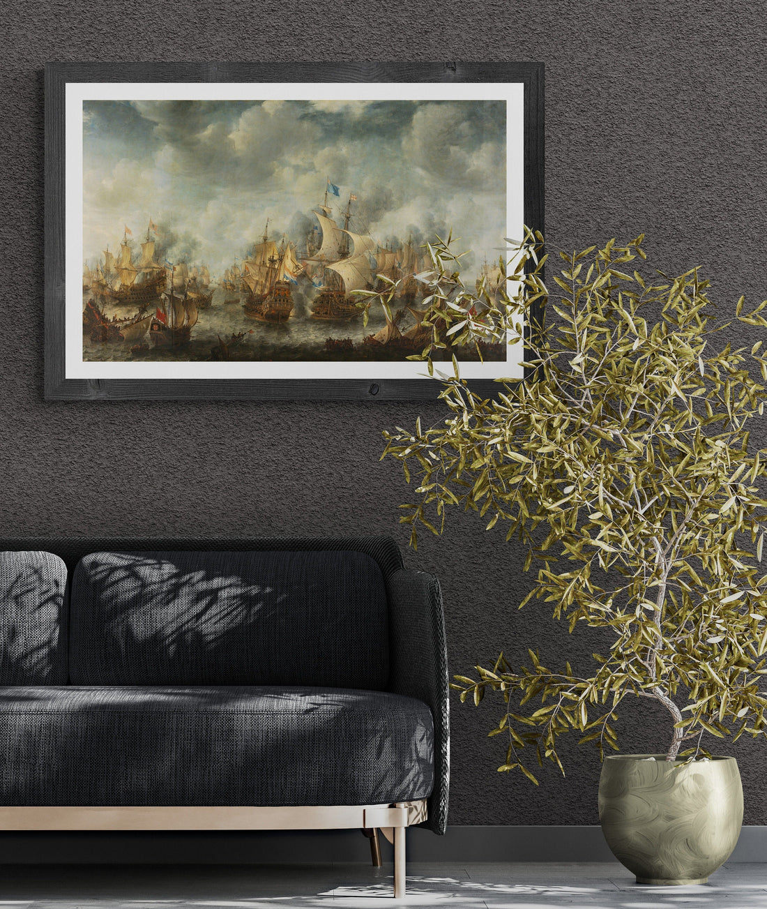 Battle of Terheide Giclée | 17th Century Naval War Canvas Art Print FOSHE ART