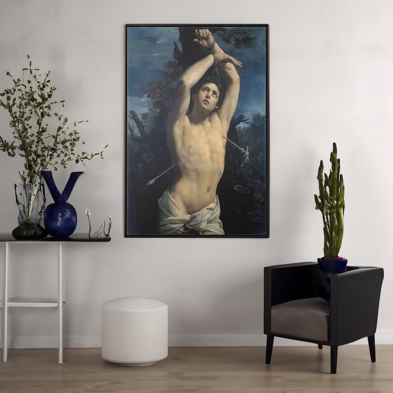 Saint Sebastian Giclee Print: Guido Reni Renaissance Art FOSHE ART