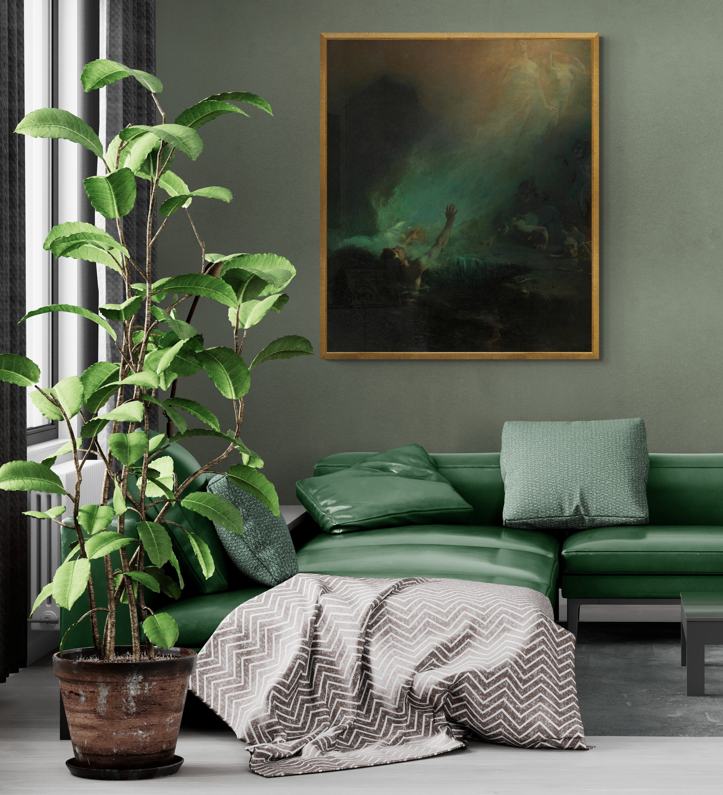 John Longstaff 'The Sirens' Giclée Art Print: Mystical Mermaid Poster FOSHE ART