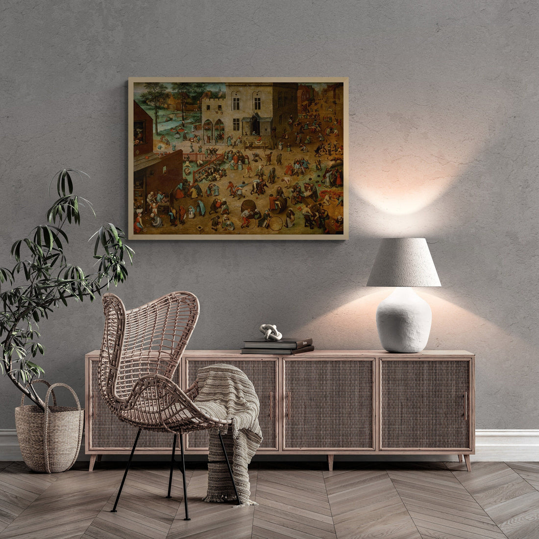 Medieval Merriment: Children’s Games, Pieter Bruegel, Premium Giclée Art Print, paper art canvas or 3D Hand Finished Premium texture Print FOSHE ART
